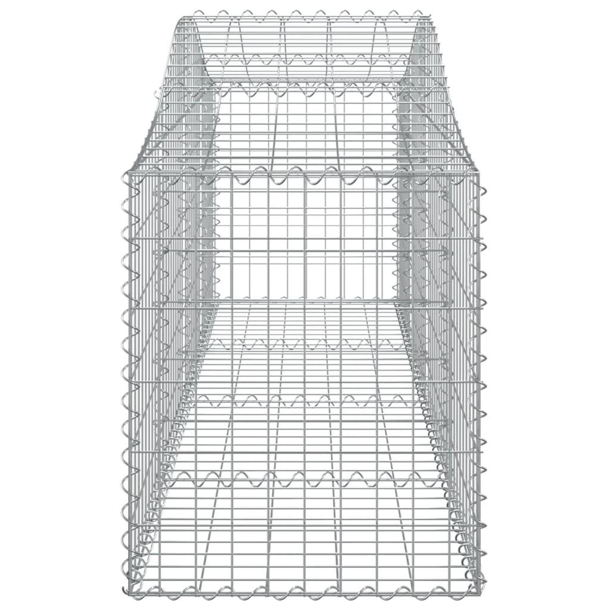 Voir la diapositive 5 : VIDAXL Paniers a gabions arques 40 pcs 200x50x60/80 cm fer galvanise