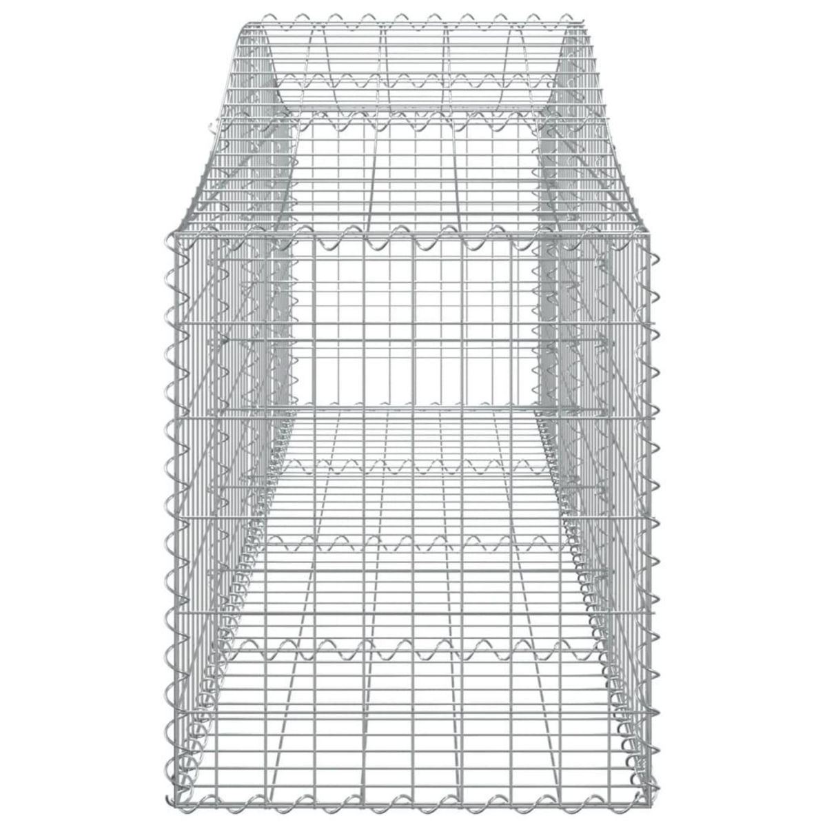 VIDAXL Paniers a gabions arques 40 pcs 200x50x60/80 cm fer galvanise