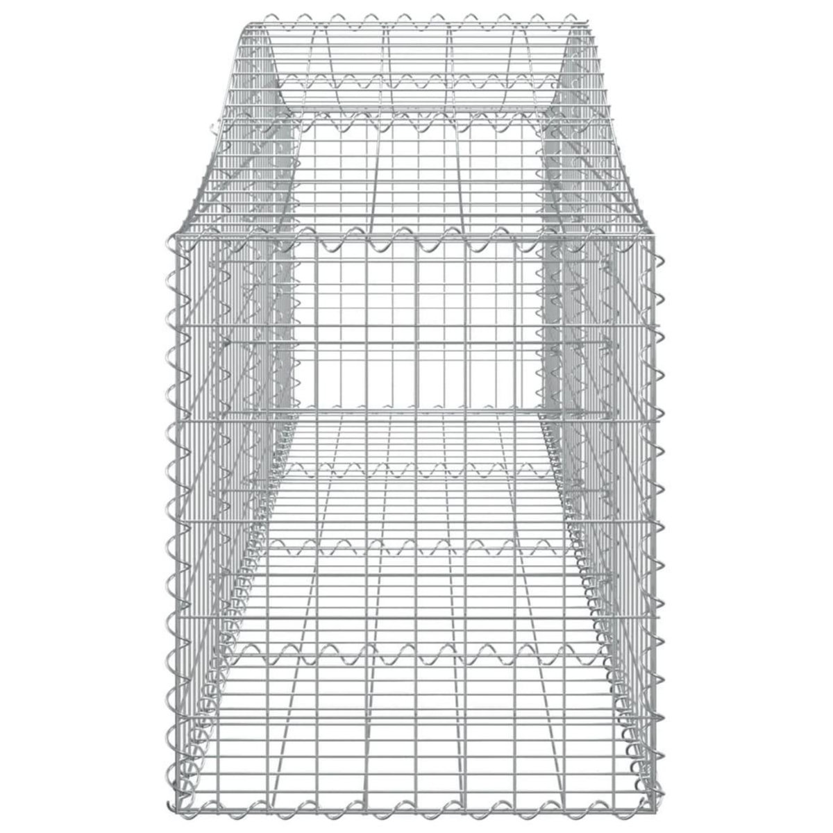 VIDAXL Paniers a gabions arques 40 pcs 200x50x60/80 cm fer galvanise
