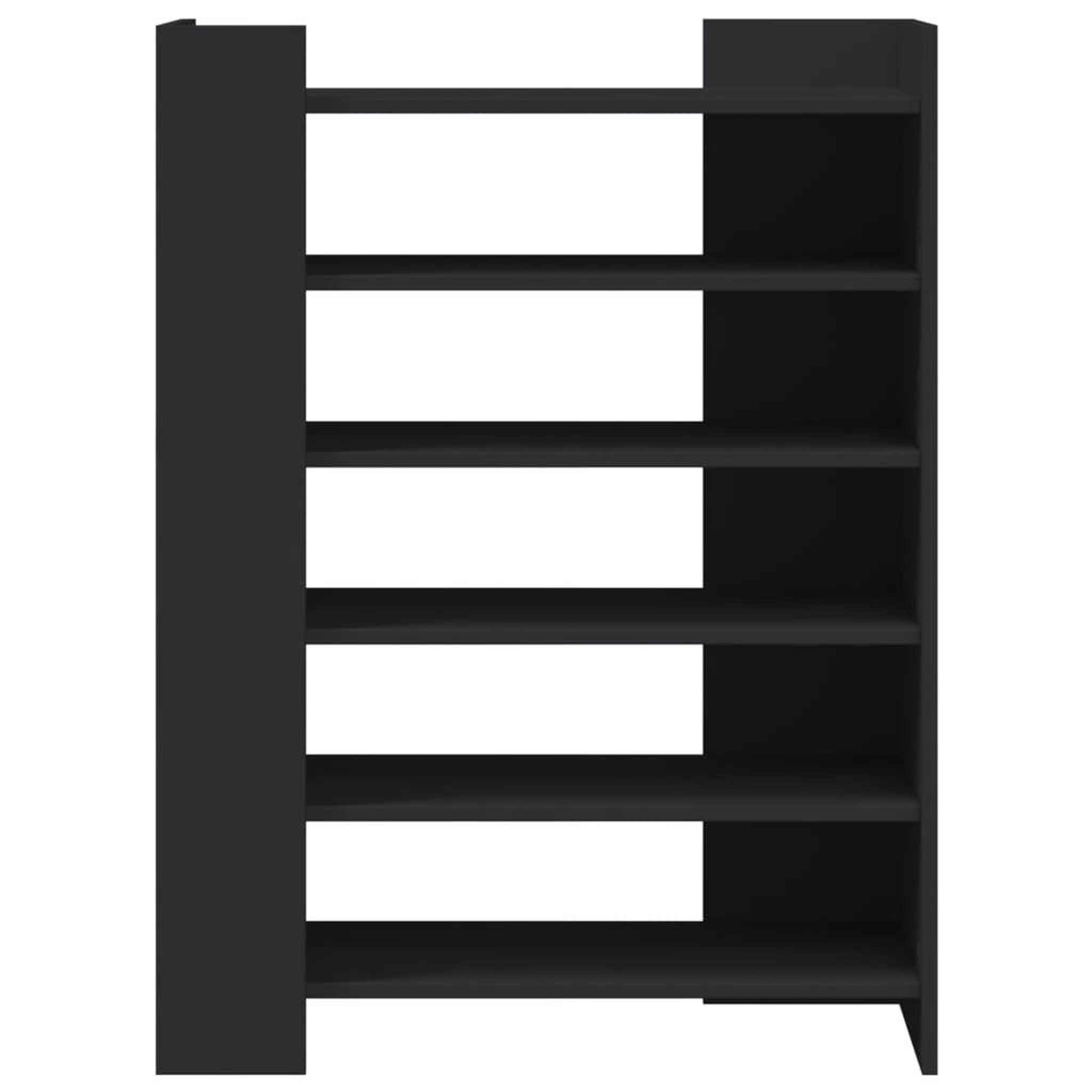Voir la diapositive 4 : VIDAXL Armoire a chaussures noir 74,5x37,5x100 cm bois d'ingenierie
