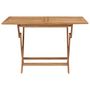 Voir la diapositive 2 : VIDAXL Table pliable de jardin 120x70x75 cm Bois de teck solide