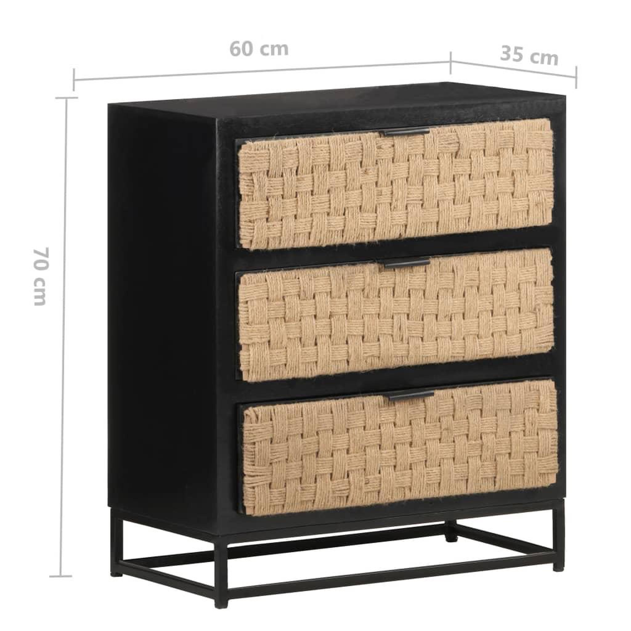 Voir la diapositive 6 : VIDAXL Buffet 60x35x70 cm Bois de manguier massif