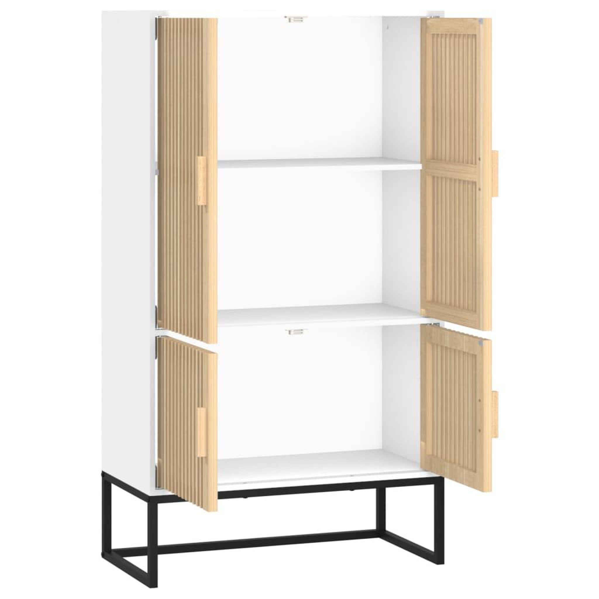 Voir la diapositive 4 : VIDAXL Buffet haut blanc 70x35x125 cm bois d'ingenierie