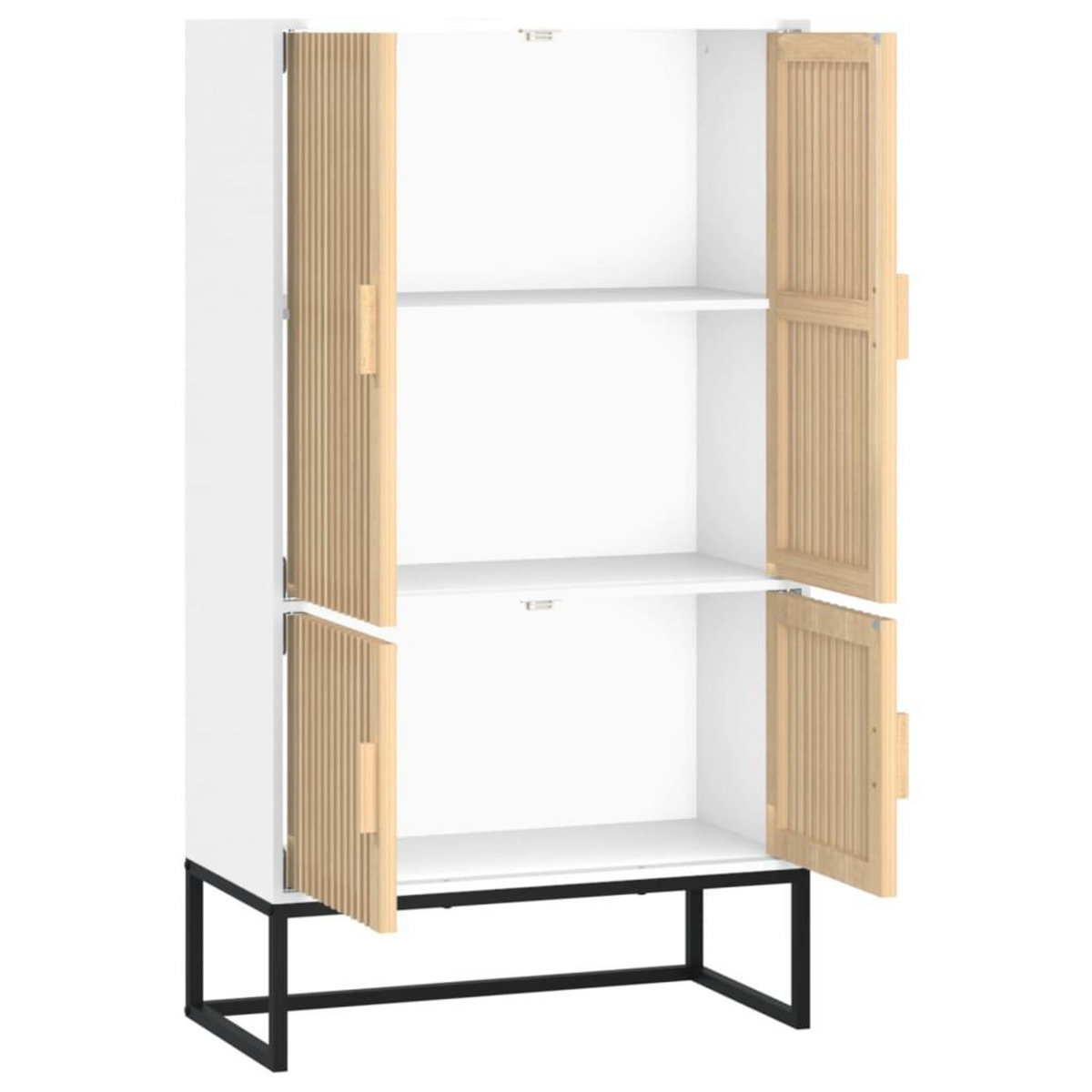 VIDAXL Buffet haut blanc 70x35x125 cm bois d'ingenierie