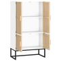 Voir la diapositive 4 : VIDAXL Buffet haut blanc 70x35x125 cm bois d'ingenierie