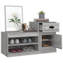 Voir la diapositive 5 : VIDAXL Armoire a chaussures sonoma gris 100x42x60 cm bois d'ingenierie