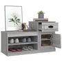 Voir la diapositive 5 : VIDAXL Armoire a chaussures sonoma gris 100x42x60 cm bois d'ingenierie