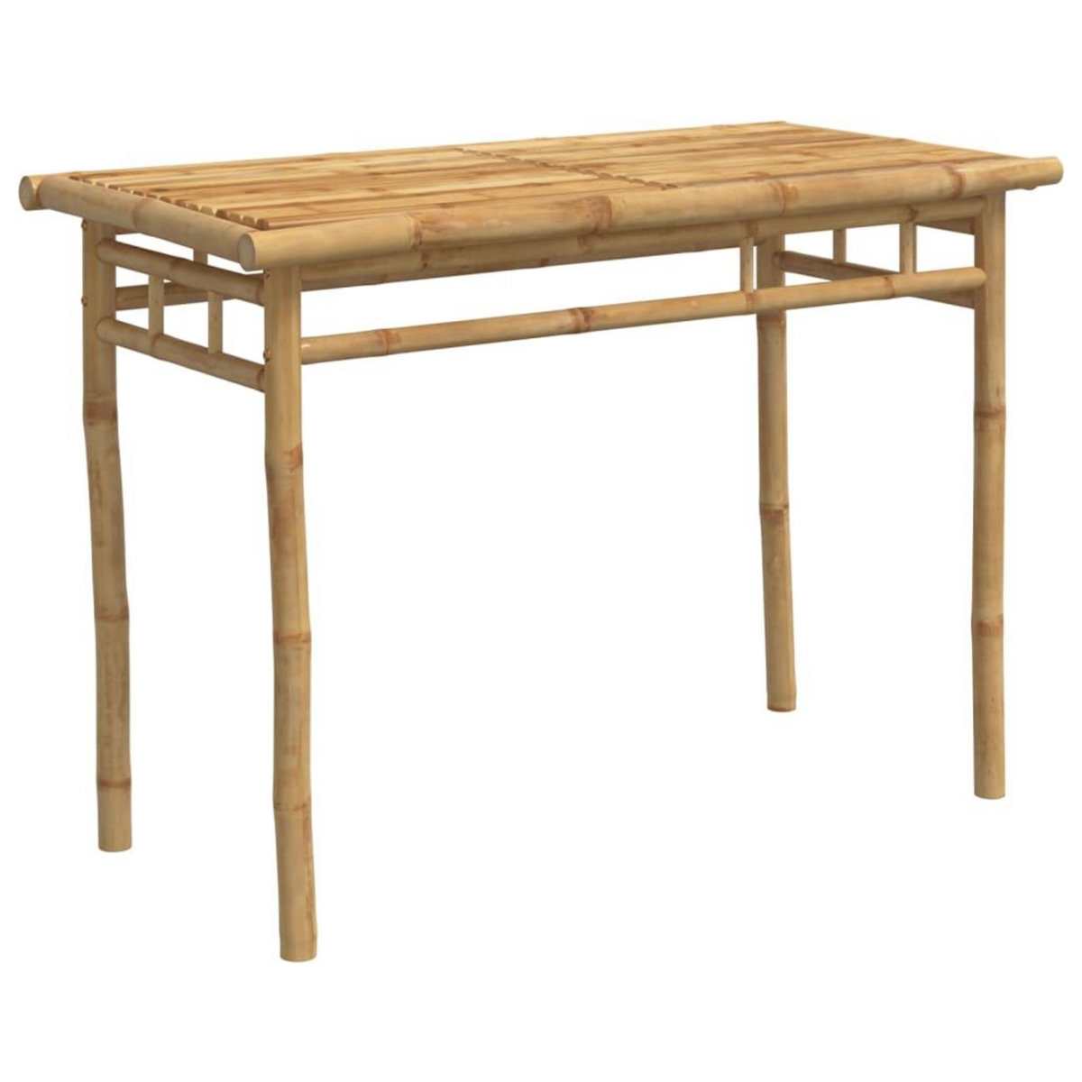 VIDAXL Table a manger de jardin 110x55x75 cm bambou