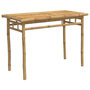 Voir la diapositive 2 : VIDAXL Table a manger de jardin 110x55x75 cm bambou