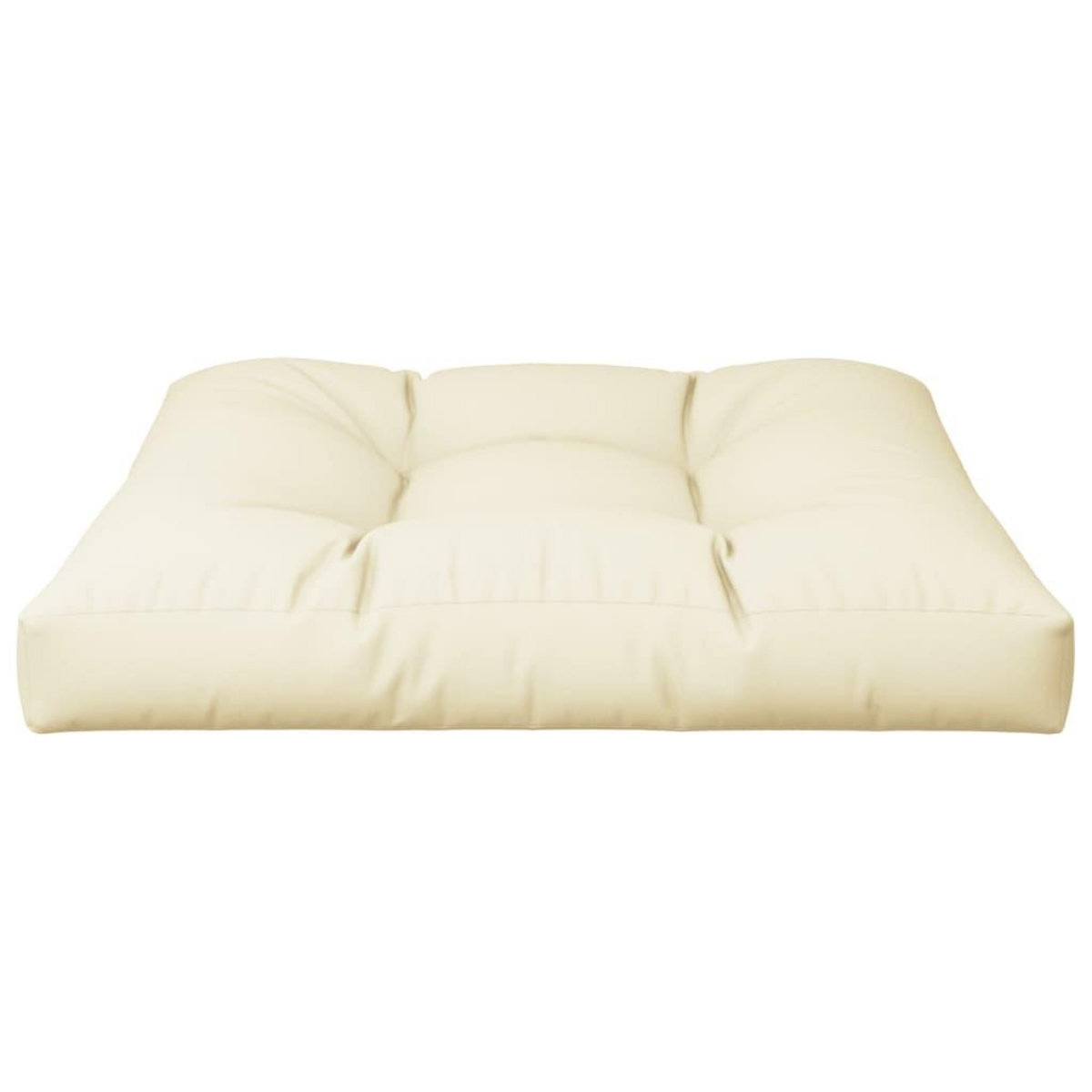 VIDAXL Coussin de palette creme 70x70x12 cm tissu