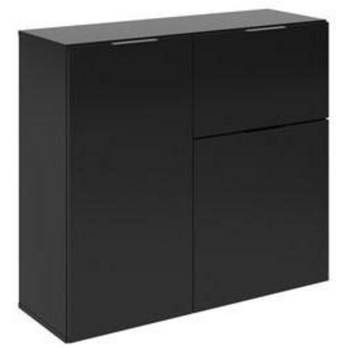 Commode de rangement 2 portes 1 tiroir L90 cm DARIK