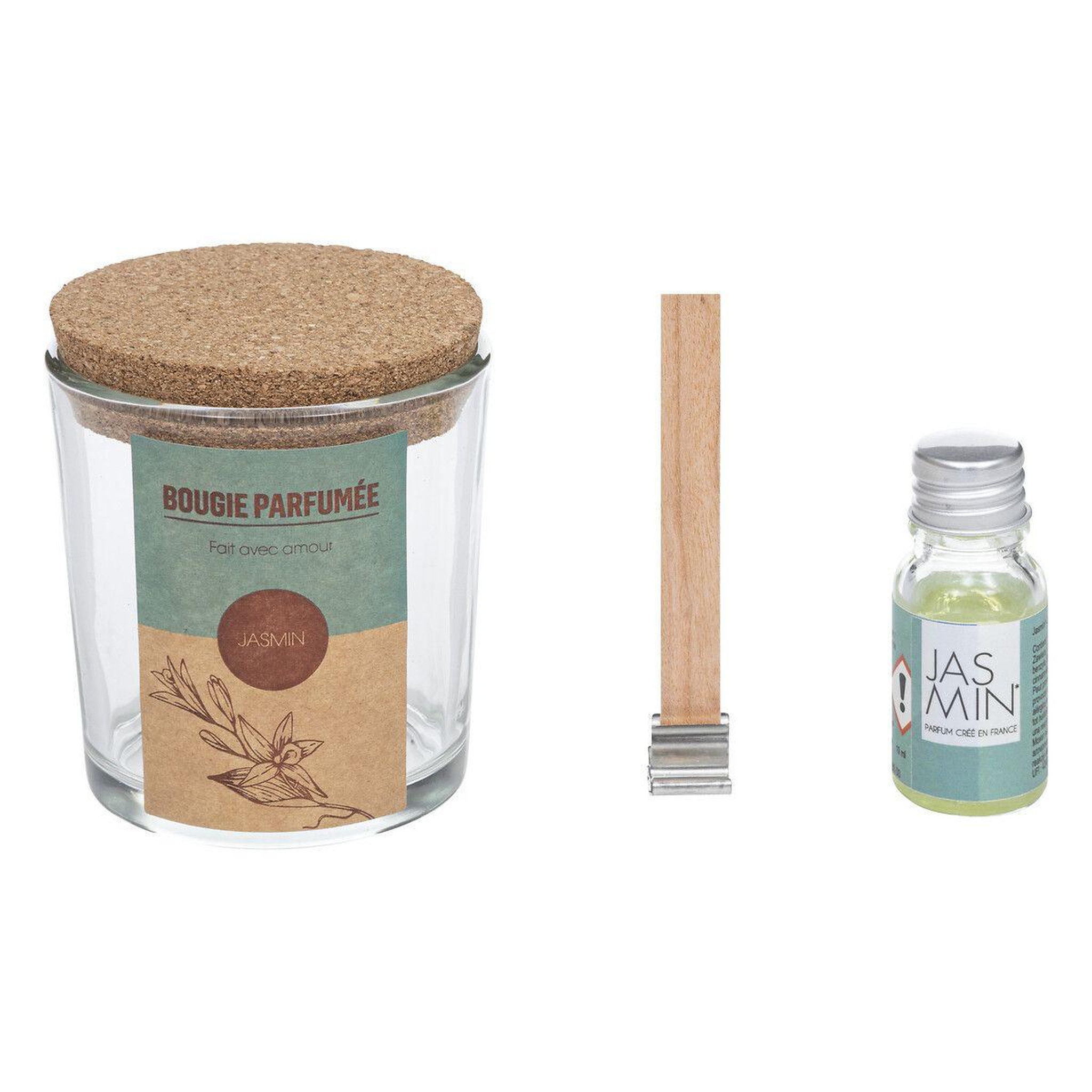 Voir la diapositive 3 : ATMOSPHERA Kit de Fabrication de Bougies  DIY  23cm Beige