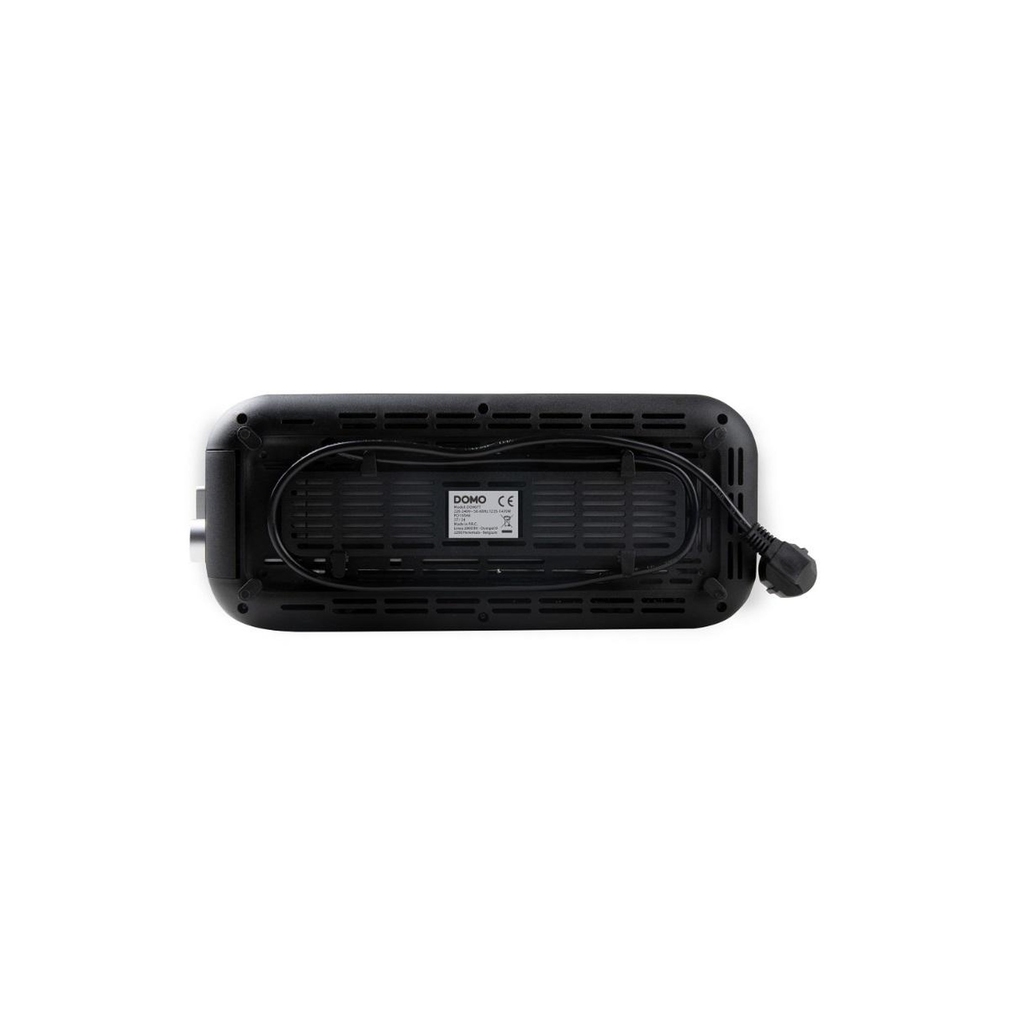 Voir la diapositive 4 : Domo Grille pains 2 fentes 1350w inox - do967t