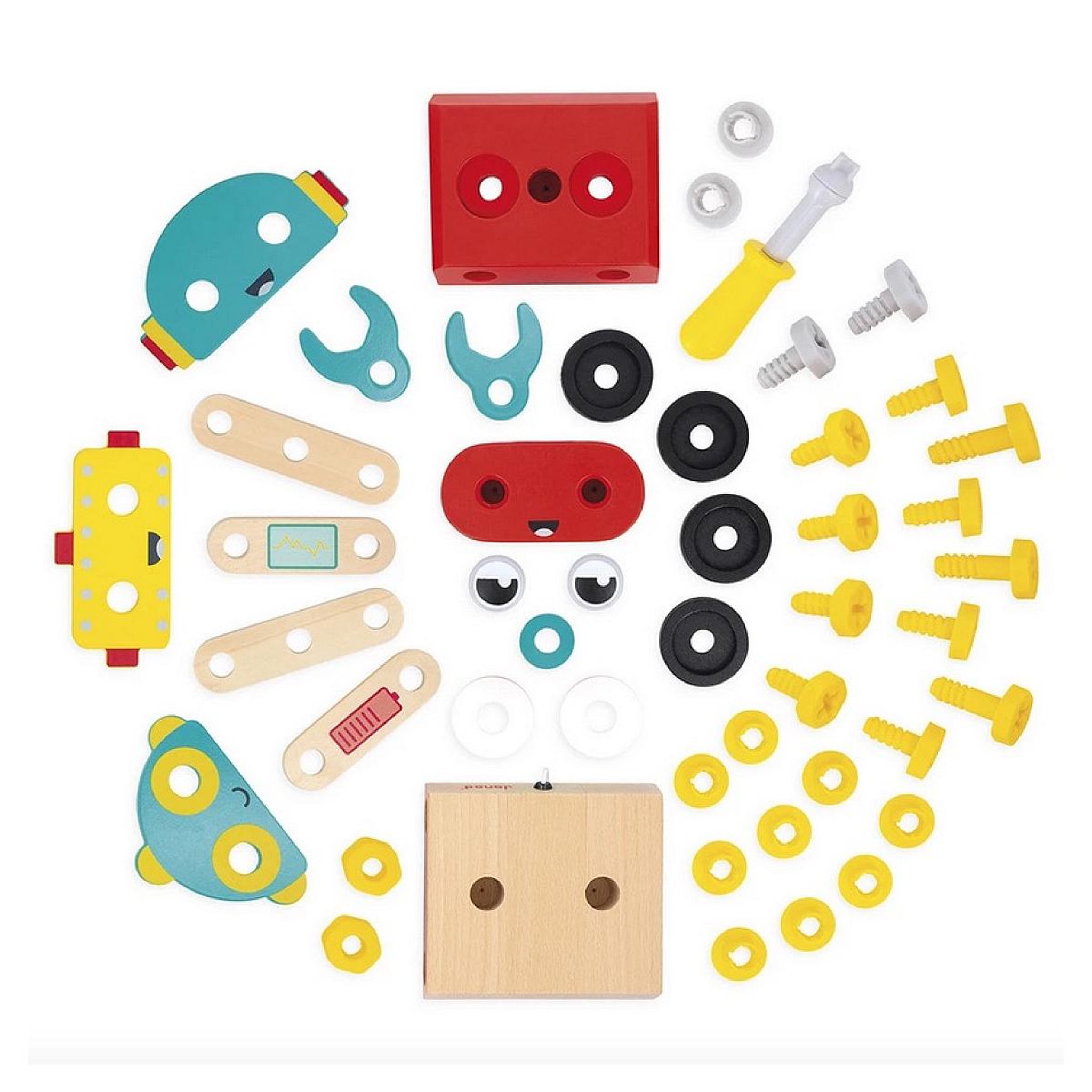 Voir la diapositive 2 : Juratoys-Janod Robot Brico Kids - Jeu de construction