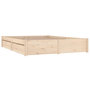 Voir la diapositive 3 : VIDAXL Cadre de lit sans matelas avec tiroirs 120x200 cm