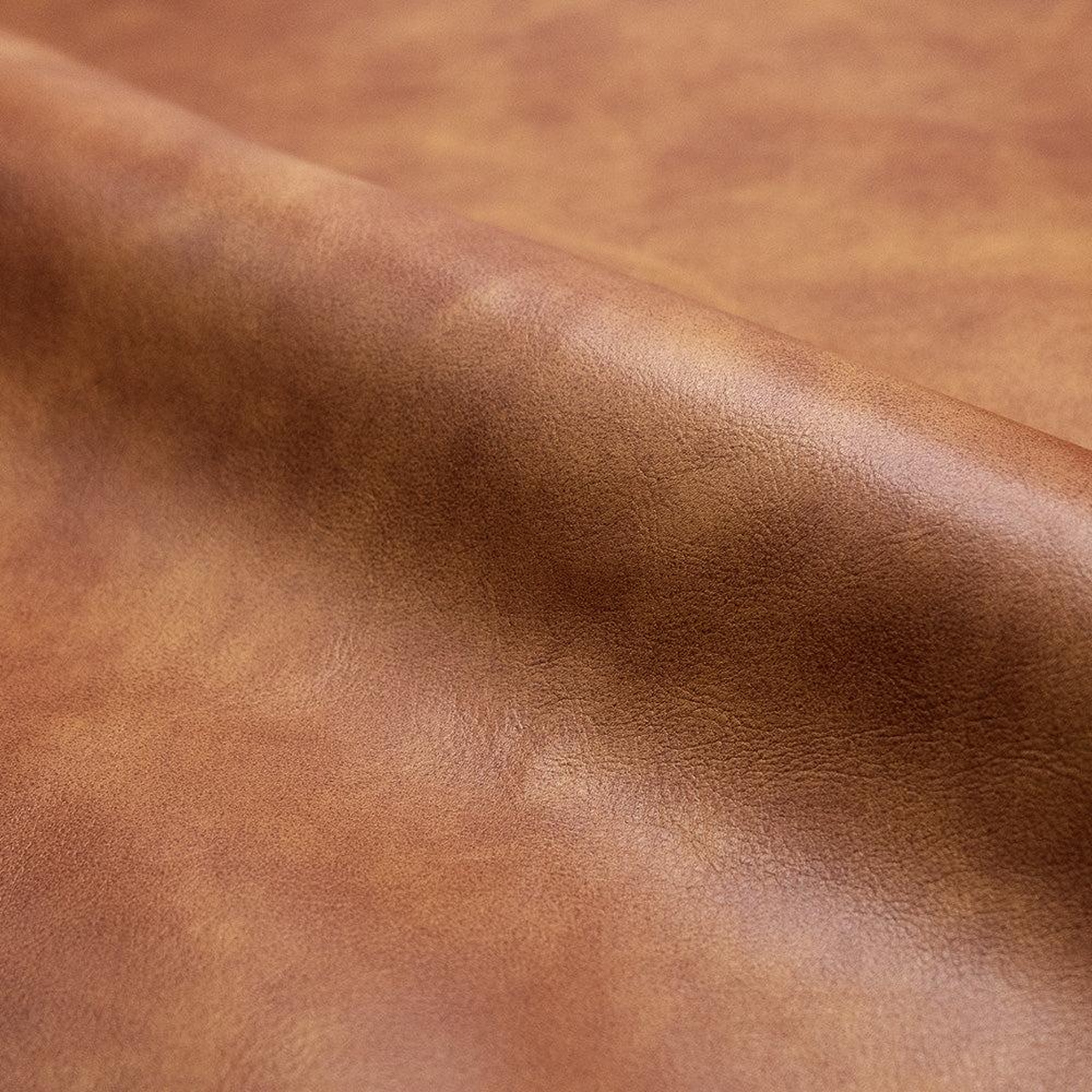 Voir la diapositive 3 : MAISON PAVANE Lot de 2 chaises pour îlot central 65 cm en cuir synthétique camel-Pirata