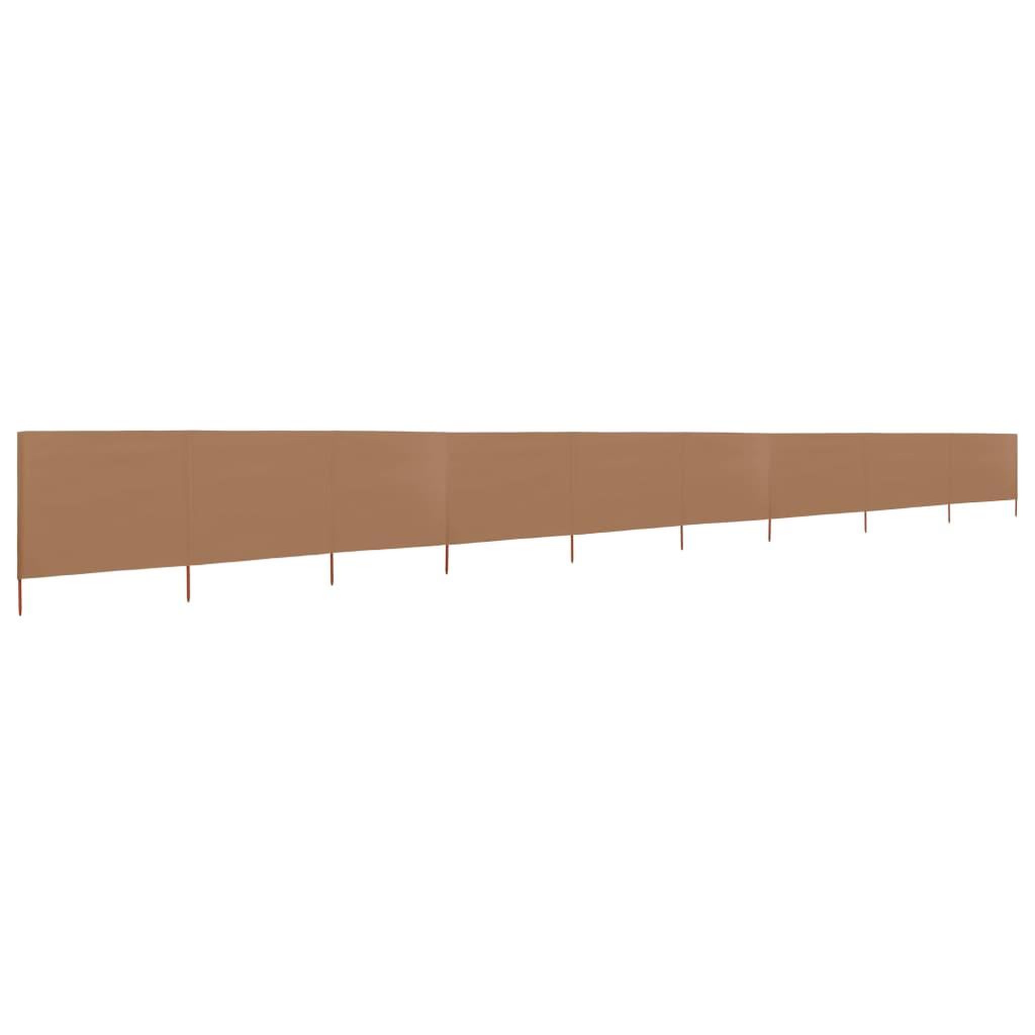 Voir la diapositive 2 : VIDAXL Paravent 9 panneaux Tissu 1200 x 160 cm Taupe