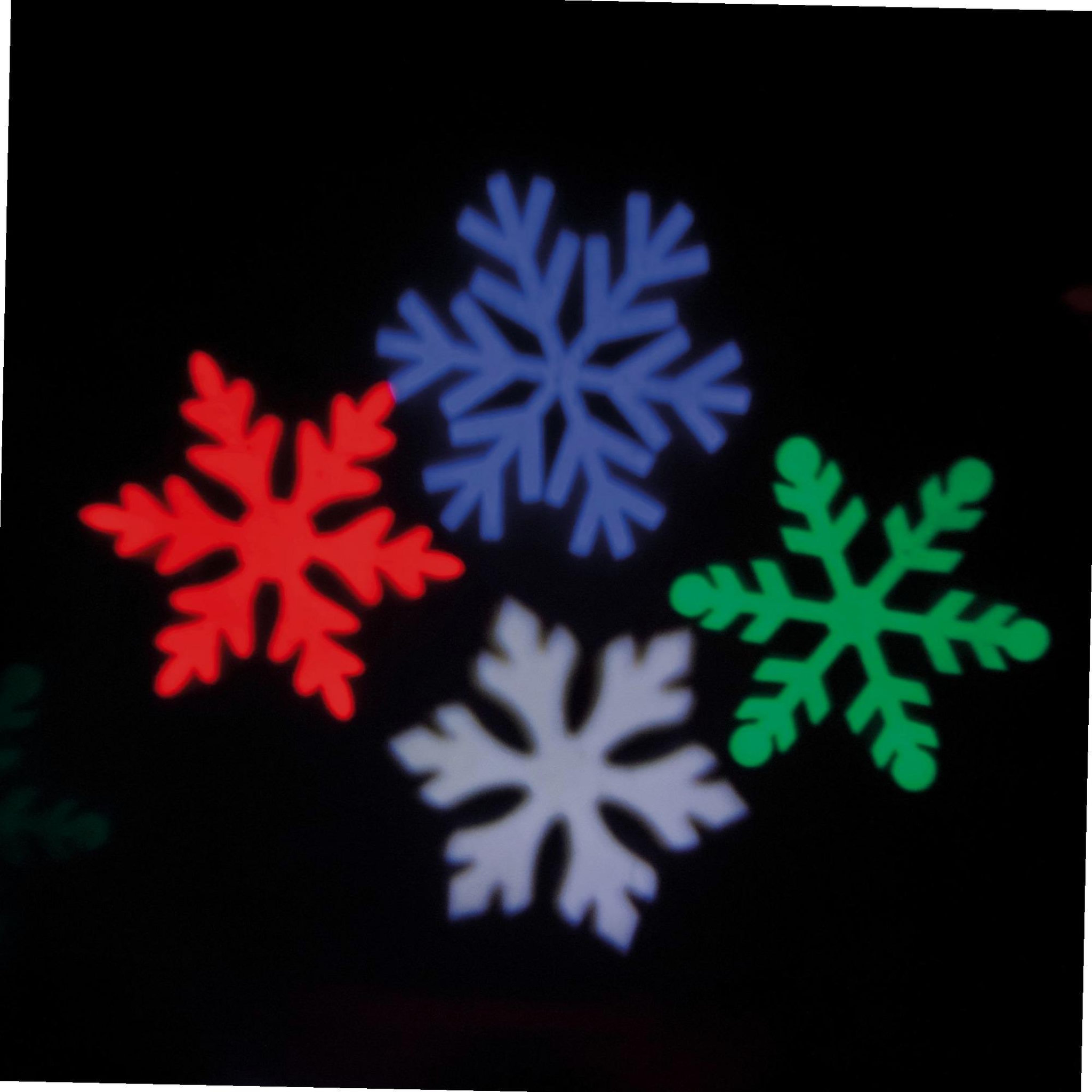 Voir la diapositive 2 : CEPAM Projecteur de façade animation flocons colorés