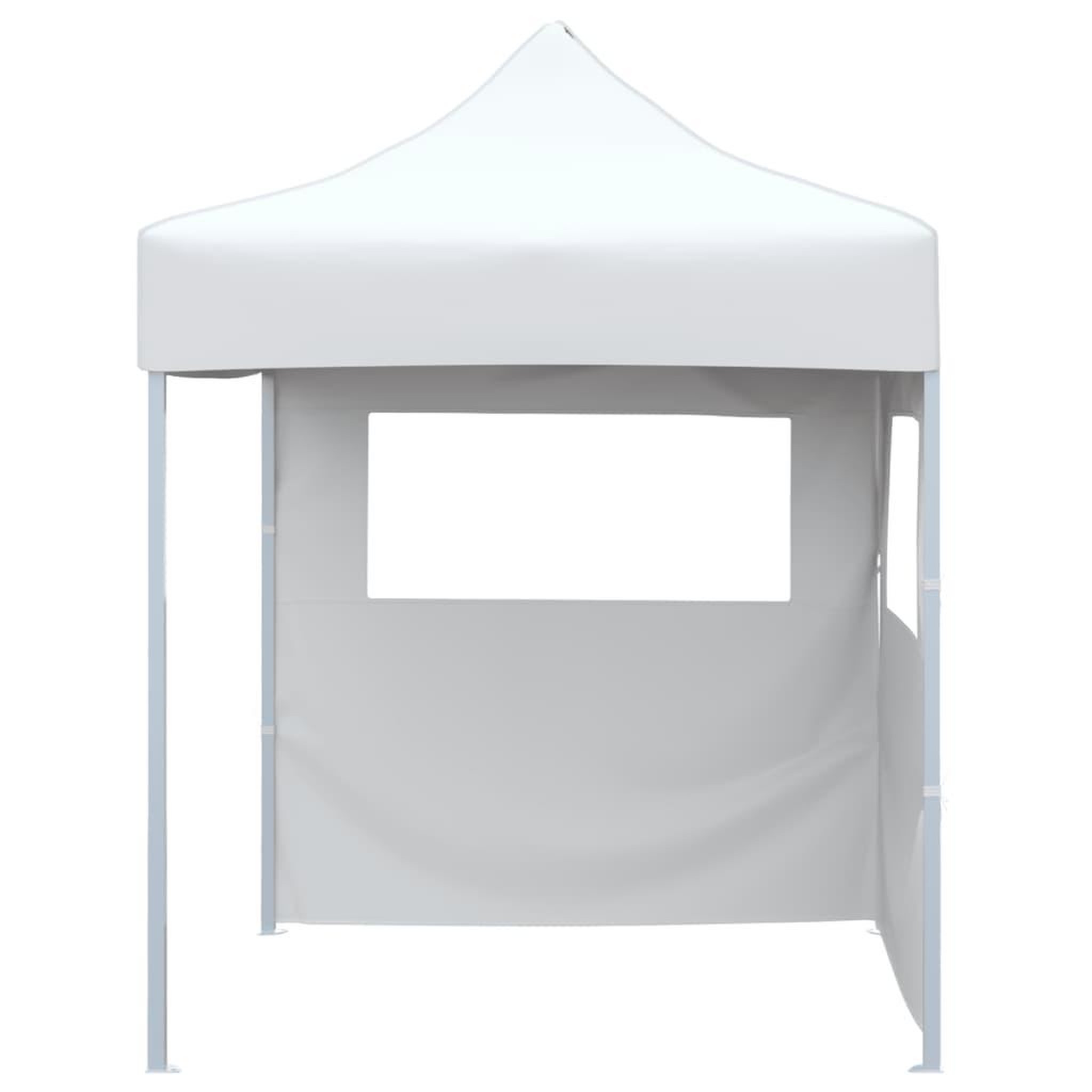 Voir la diapositive 2 : VIDAXL Tente de reception pliable avec 2 parois 2x2 m Acier Blanc