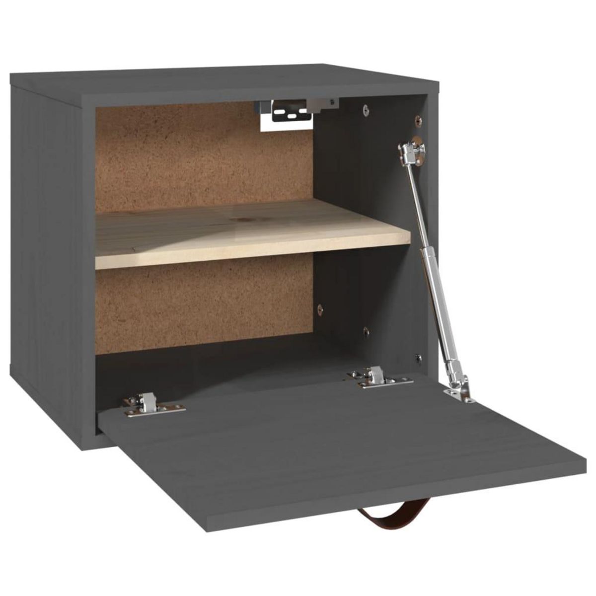 VIDAXL Armoire murale Gris 40x30x35 cm Bois de pin massif