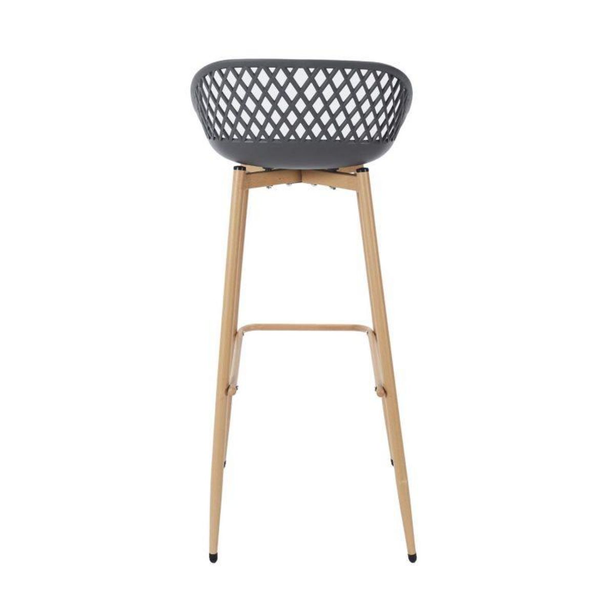 Paris Prix Lot de 2 Tabourets de Bar  Malaga  88cm Gris