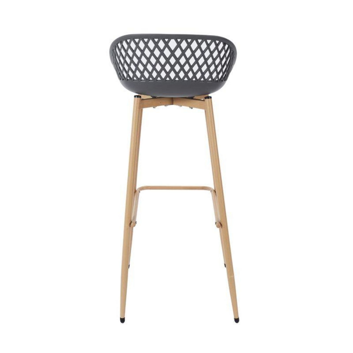 Paris Prix Lot de 2 Tabourets de Bar  Malaga  88cm Gris