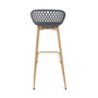 Voir la diapositive 5 : Paris Prix Lot de 2 Tabourets de Bar  Malaga  88cm Gris