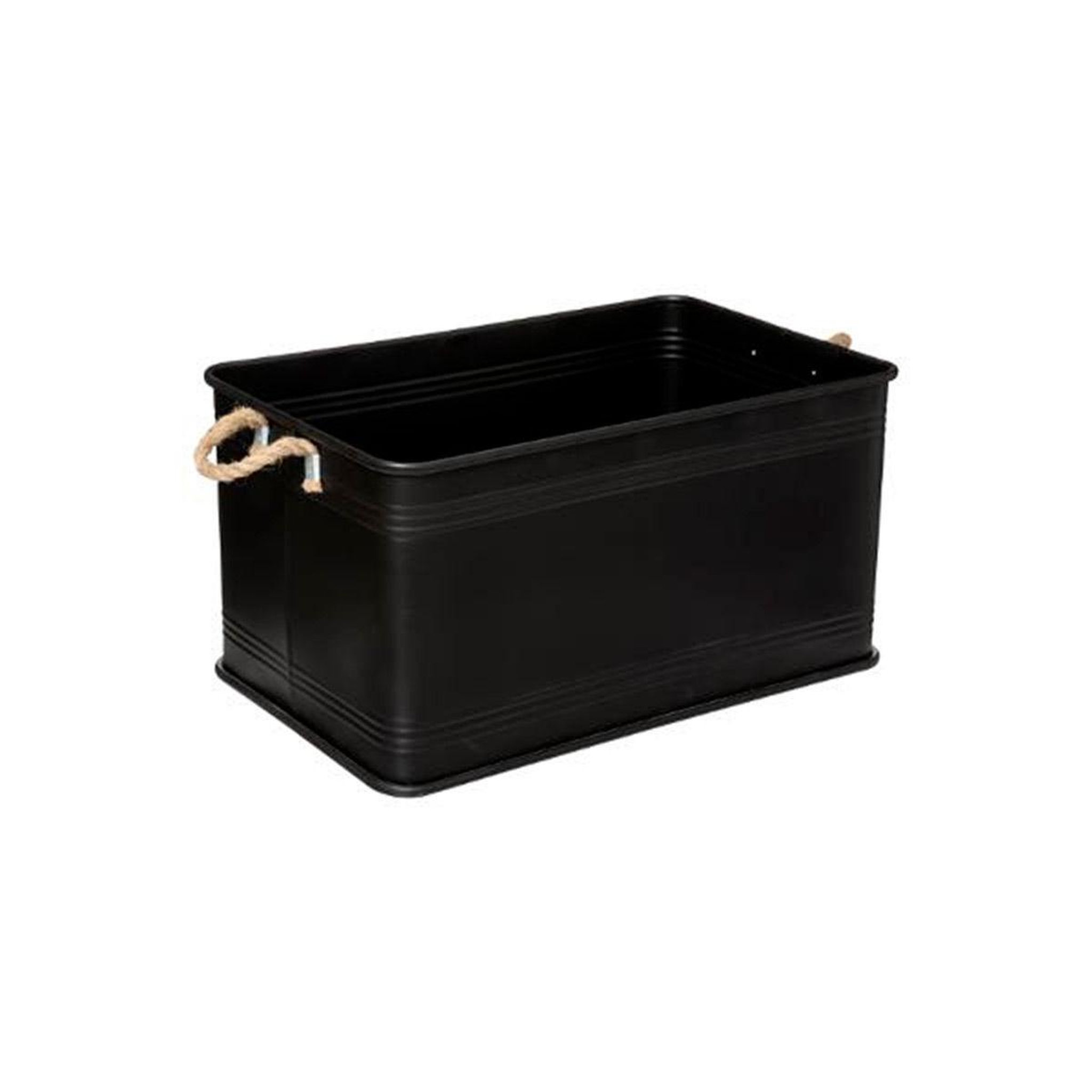 Voir la diapositive 5 : ATMOSPHERA Lot de 3 Malles Design en Métal  Cuba  60cm Noir