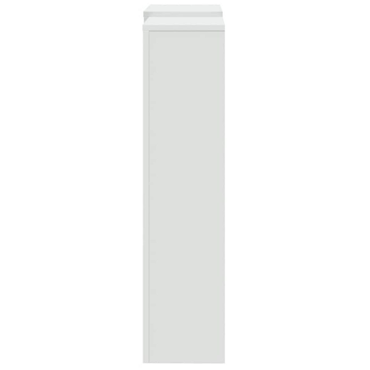 VIDAXL Cache-radiateur blanc 205x21,5x83,5 cm bois d'ingenierie