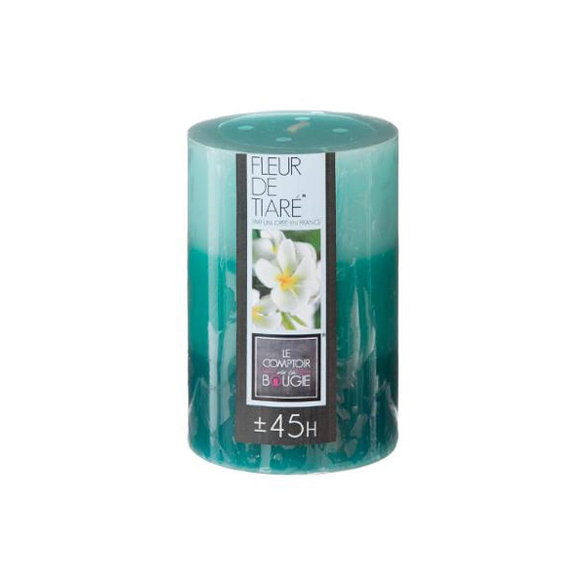 Voir la diapositive 2 : COMPTOIR DE LA BOUGIE Bougie Parfumée Ronde  Trio  310g Fleur de Tiaré