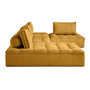 Voir la diapositive 4 : BEST MOBILIER Marisol - canapé panoramique modulable 7 places - velours texturé