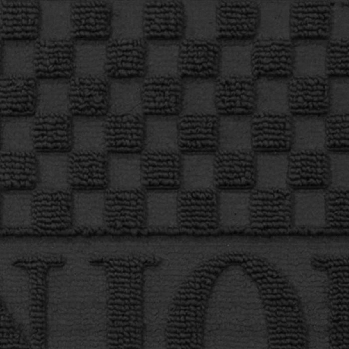 Paris Prix Tapis d'Entrée Demi-Lune  Bonjour  45x75 cm Noir