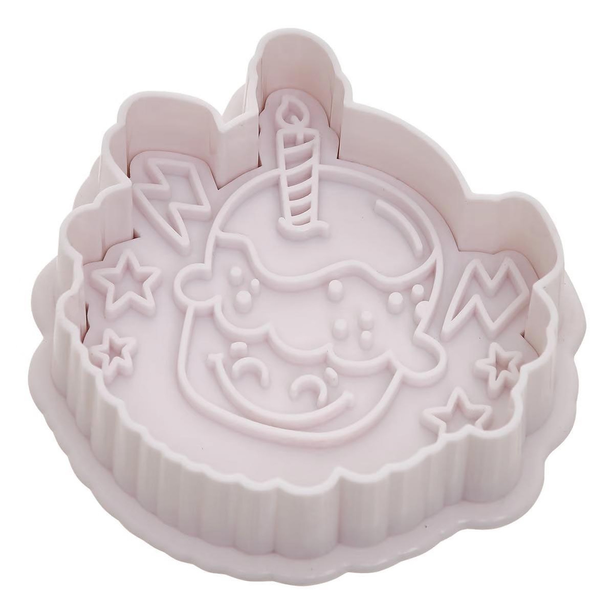 Voir la diapositive 3 : FIVE Lot de 8 tampons à biscuits  anniversaire  6cm blanc