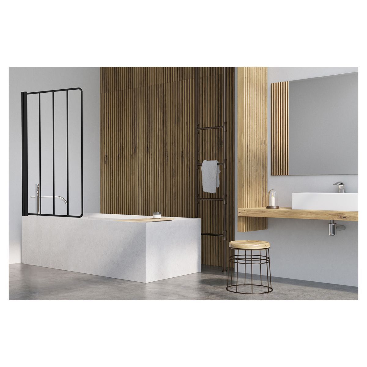 ONDEE VERIA Pare-baignoire 80x140cm