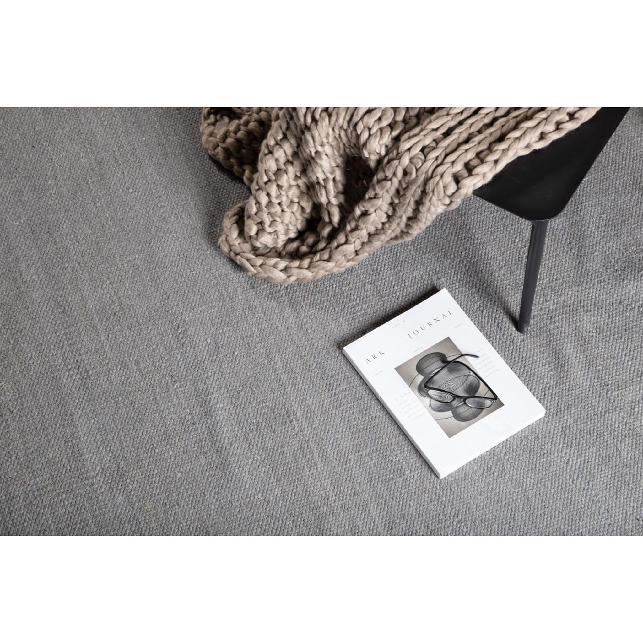 Voir la diapositive 5 : Paris Prix Tapis rond  jaipur  200cm gris
