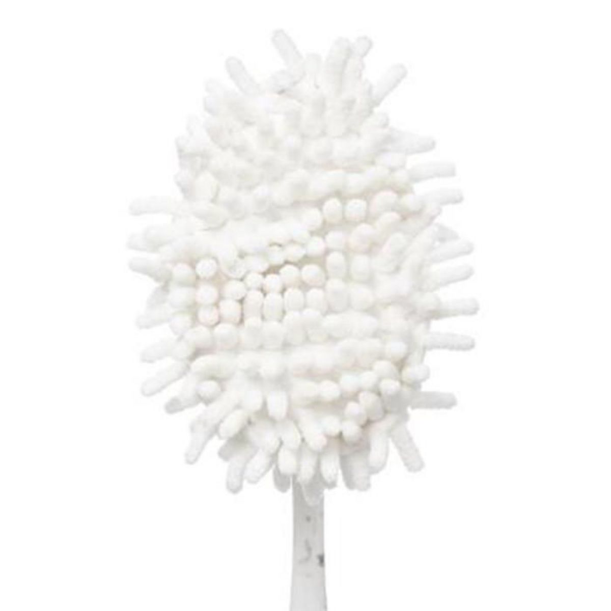 FIVE Plumeau Bambou Effet Marbre  Scrub  35cm Blanc