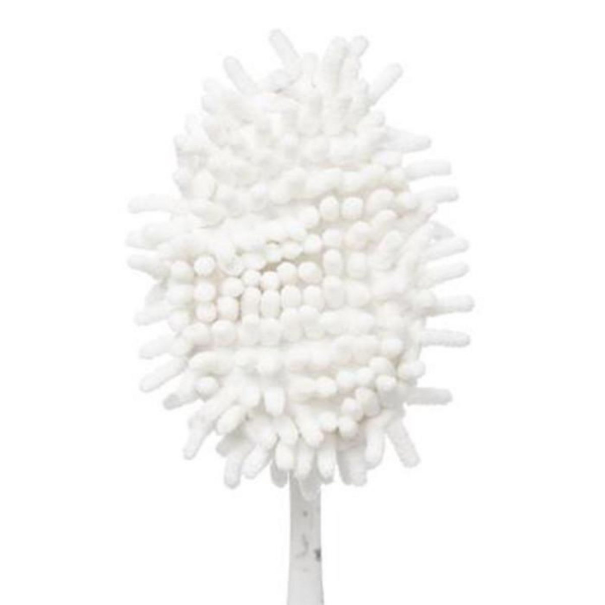 FIVE Plumeau Bambou Effet Marbre  Scrub  35cm Blanc