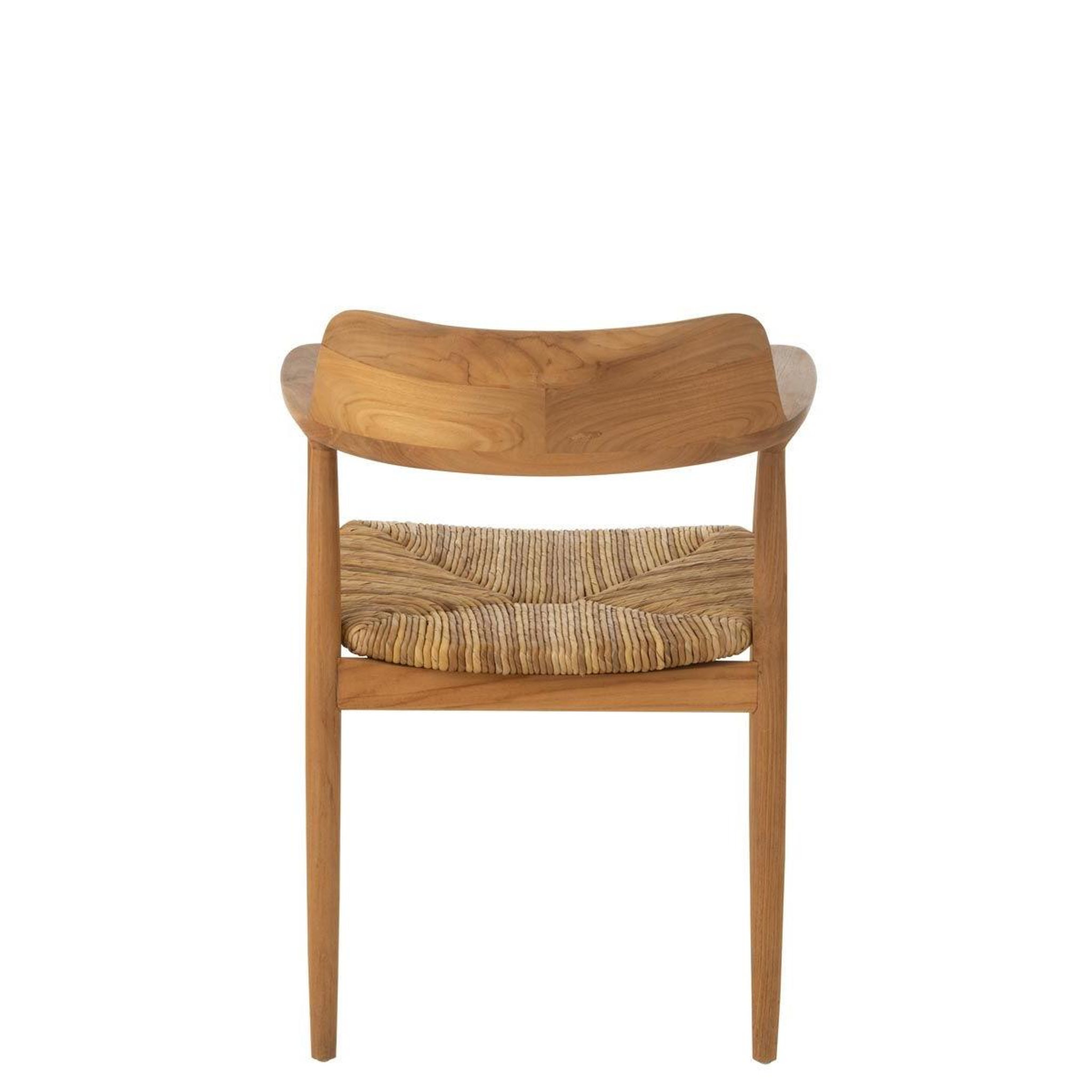 Voir la diapositive 4 : J-LINE Chaise en teck  hiro  77cm naturel