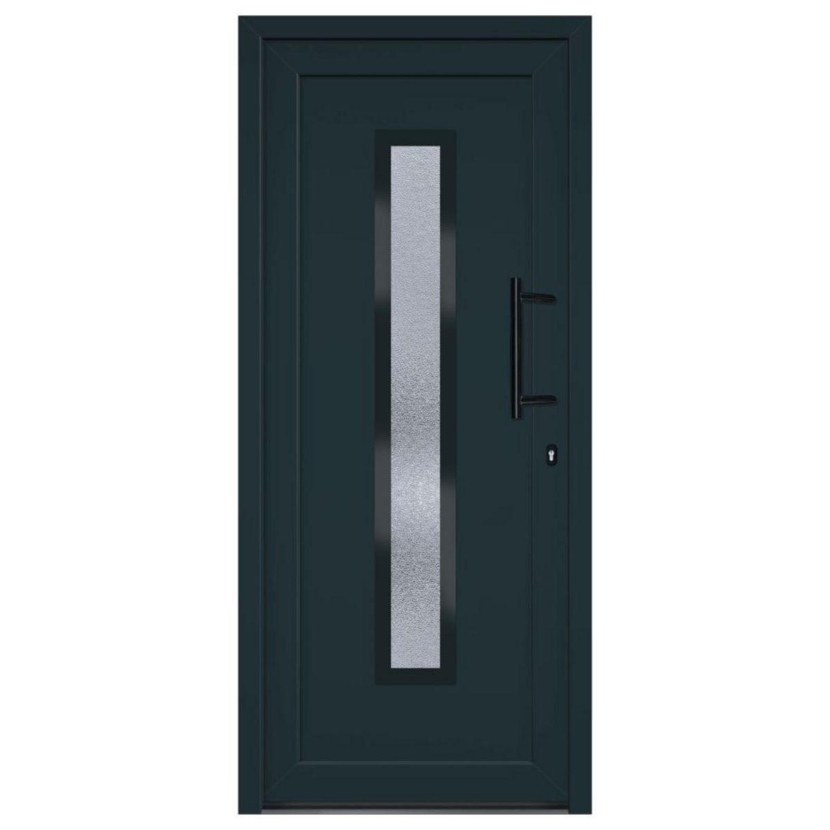 VIDAXL Porte d'entree anthracite 88x200 cm PVC
