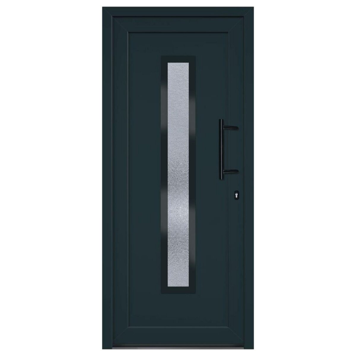 VIDAXL Porte d'entree anthracite 88x200 cm PVC