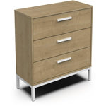 Habitat et Jardin Commode  CRAFT  - Bois - 3 tiroirs - Marron/Blanc