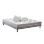 Voir la diapositive 1 : IDLITERIE Ensemble matelas latex 5 zones, sommier, oreiller et couette ORIGINEL - confort français