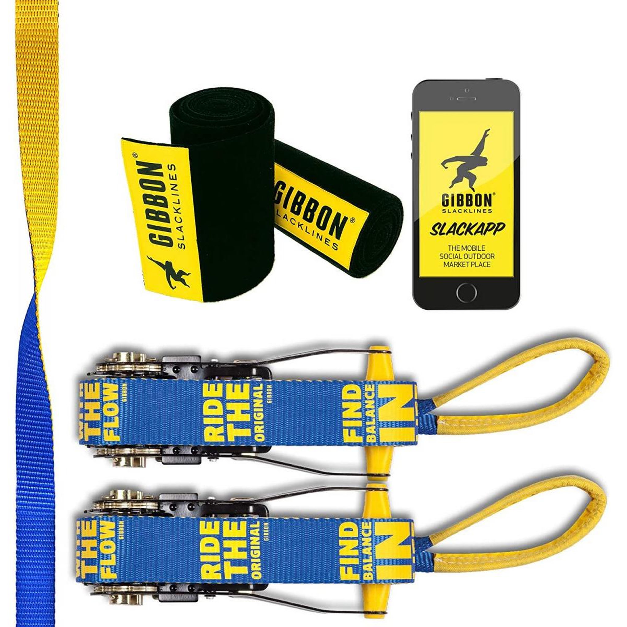 Voir la diapositive 2 : GIBBON Set Slackline Flowline -20m