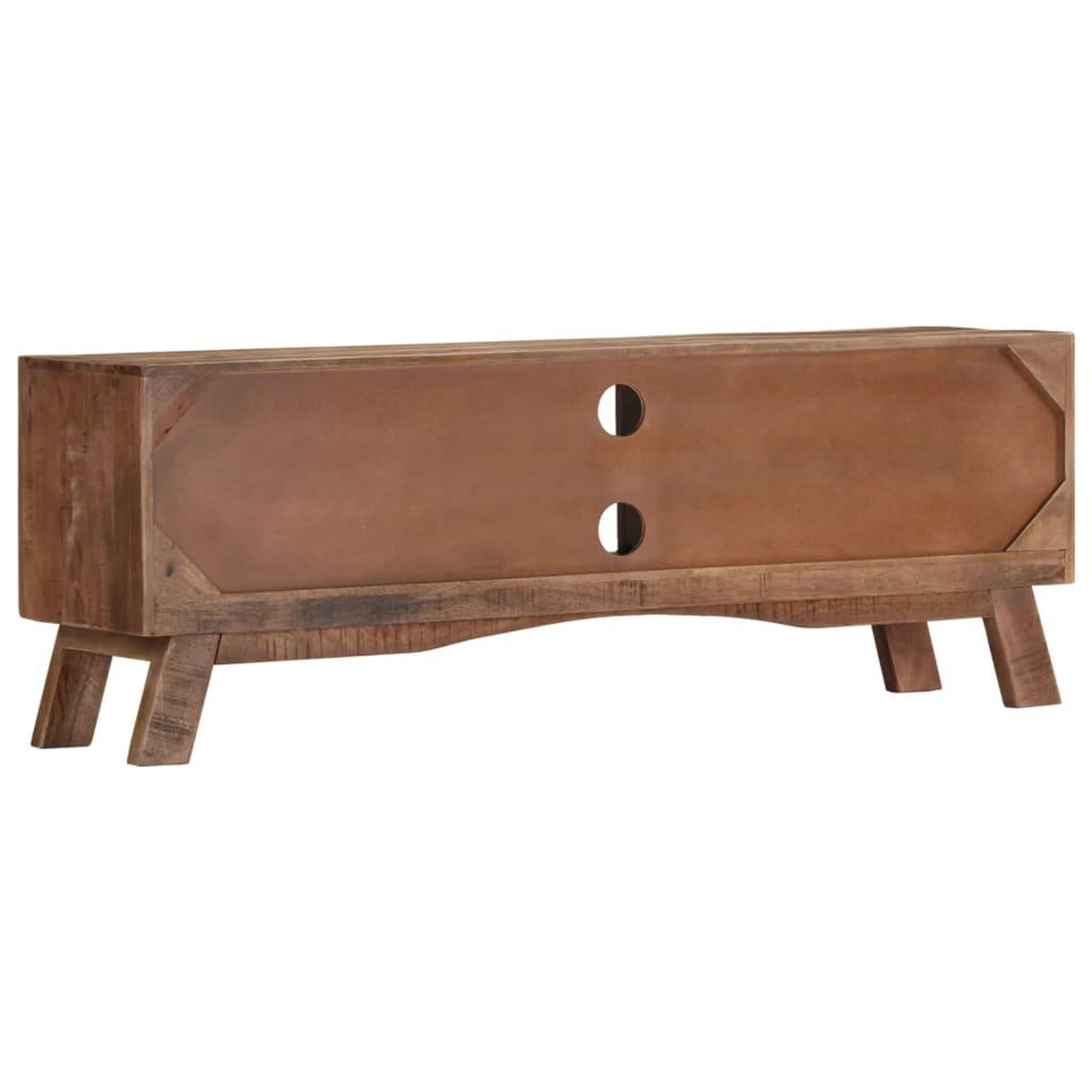 Voir la diapositive 3 : VIDAXL Meuble TV 110x30x40 cm Bois de manguier brut