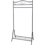 VIDAXL Portant à vêtements Noir Acier