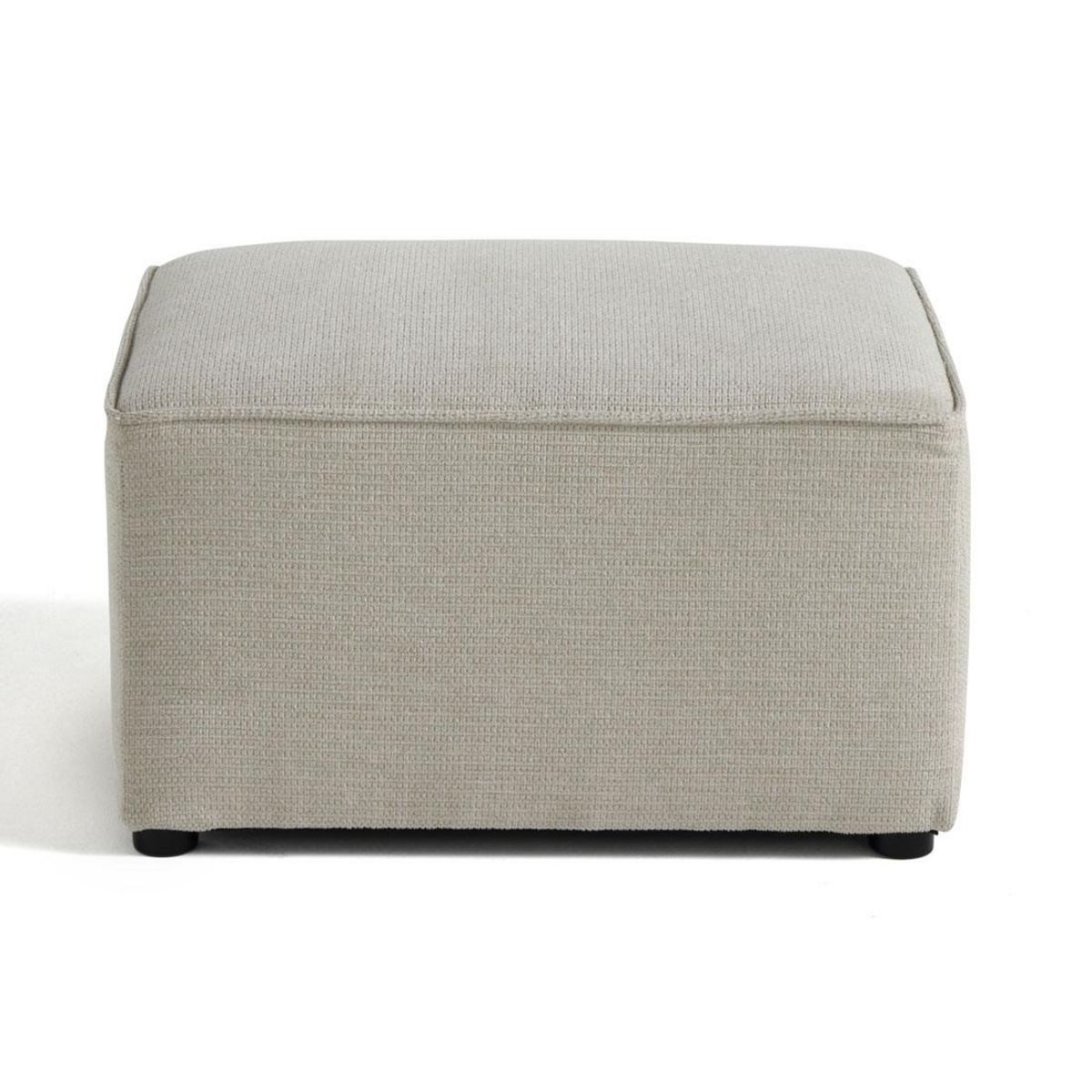 BEST MOBILIER Canopy - pouf - en tissu texturé