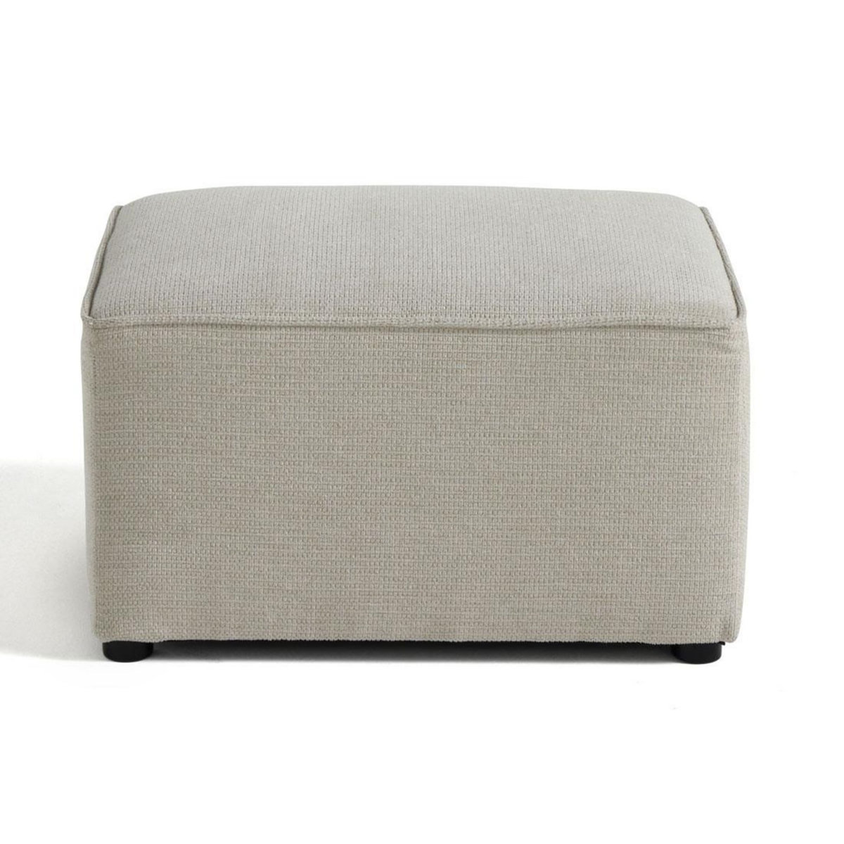 BEST MOBILIER Canopy - pouf - en tissu texturé