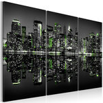Paris Prix Tableau Imprimé  Green New York. Coloris disponibles : Multicolore