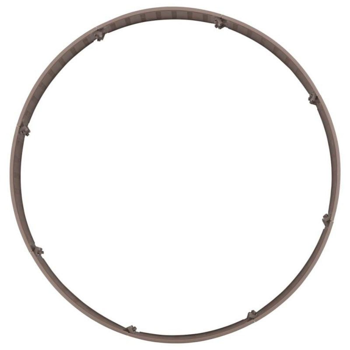 VIDAXL Jupe de sapin de Noël marron Ø65x23 cm plastique