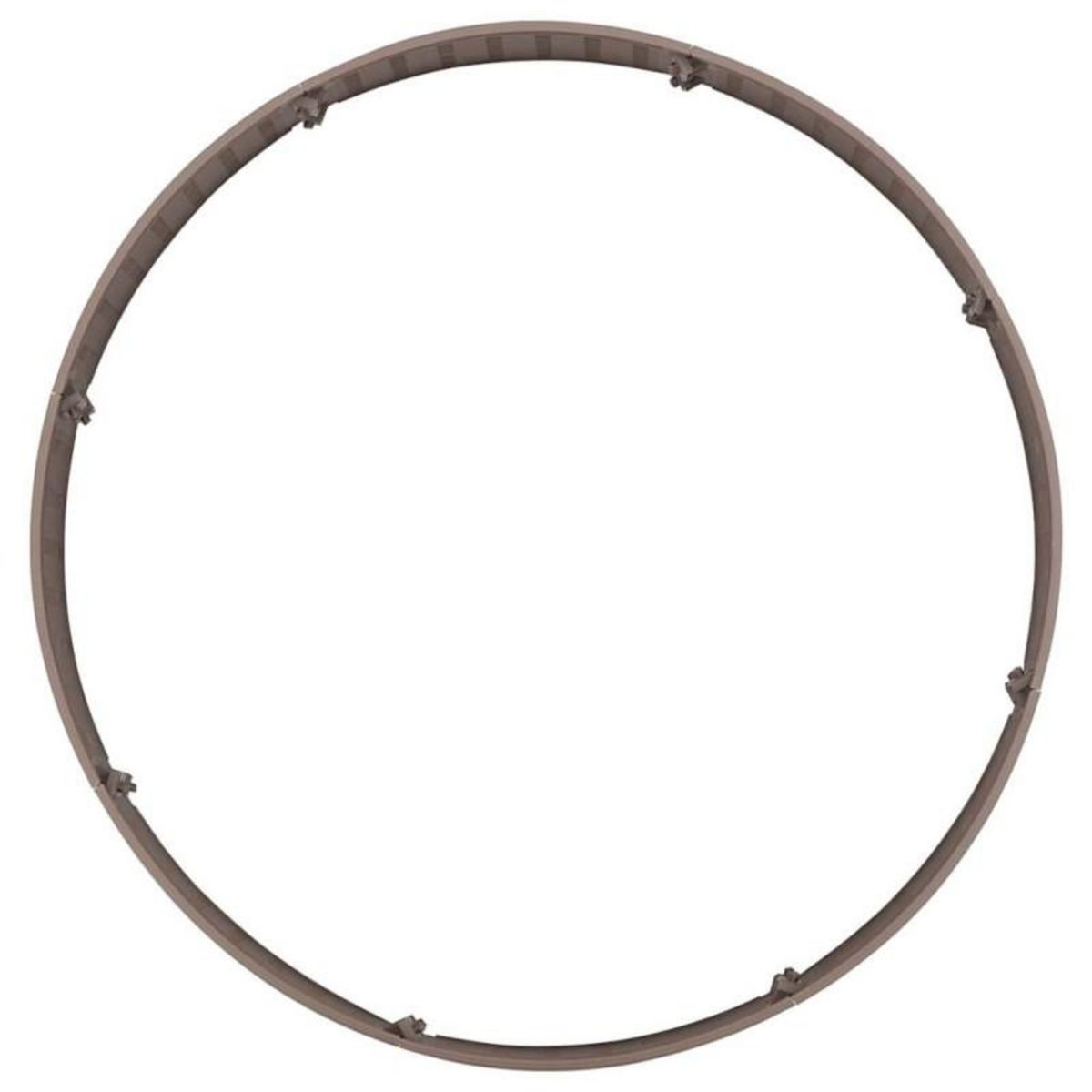 VIDAXL Jupe de sapin de Noël marron Ø65x23 cm plastique